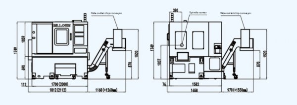 Токарный обрабатывающий центр с револьверной головкой BILLOWS SQT150-350 - Фото №2