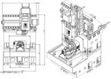 Вертикальный фрезерный пятиосевой обрабатывающий центр с ЧПУ Dalian Dahui Machinery Equipment Co., Ltd DHMC 170